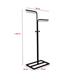 رگال لباس دوطرفه زیر حلقه تنظیمی مشکی فلزی
