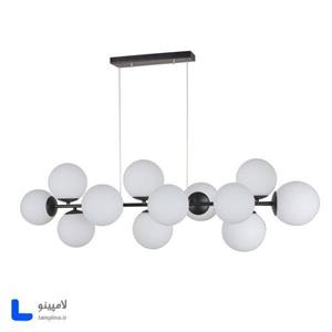 لوستر مدرن مولکولی خطی 12 شعله