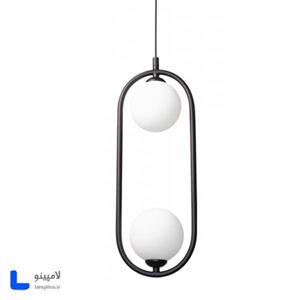 چراغ آویز مدرن مولکولی بیضی دو شعله