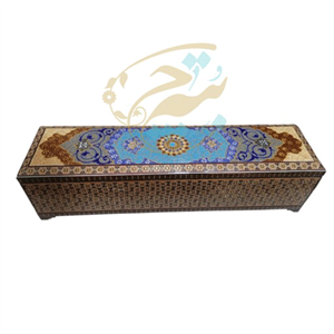 جعبه خاتم کاری مستطیلی بزرگ