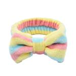 هدبند آرایشی حوله ای زنانه فانتزی زرد صورتی آبی fantasy women’s makeup headband