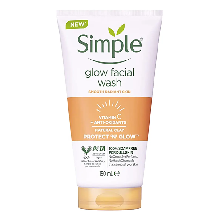 ژل شستشو ولایه بردار ویتامین سی سیمپل حجم 150 میل