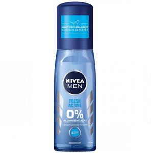 اسپری دئودورانت ادکلنی نیوا Nivea مردانه مدل Fresh Active حجم 75 میل 