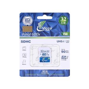 کارت حافظه SDHC ویکومن مدل 600X V60 کلاس 10 استاندارد UHS I U3 سرعت 90MBps ظرفیت 32 گیگابایت 