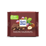 شکلات با مغز فندق و کشمش ریتر اسپرت Ritter Sport