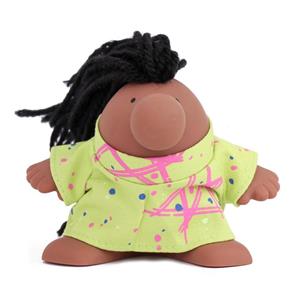 عروسک مستر دماغ آقا پالیز مو آفریقایی لباس نقطه ای