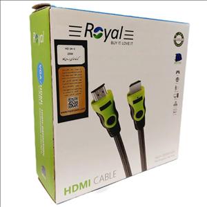 کابل HDMI کیفیت FULLHD ورژن 1.4 رویال 25 متر ROYAL