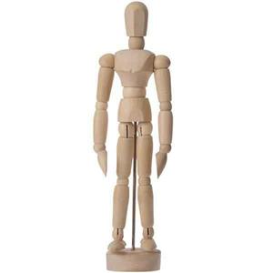 آدمک چوبی طراحی سایز 14 سانتیمتر (manikin male 5.5in)