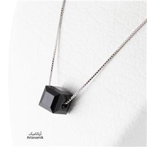 گردنبند زنانه و دخترانه نقره با سنگ سواروسکی اصل