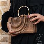 کیف چوبی مدل موج همراه با مرغ آمین