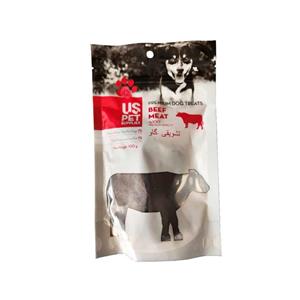 تشویقی مخصوص سگ، گوشت و بادام زمینی استخوانی شکل، ۱۰۰ گرمی، یو اس پت