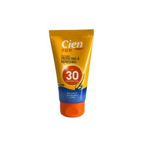 کرم ضدآفتاب آلمانی سین Cien SPF30 بی رنگ مناسب پوست حساس 75 میل