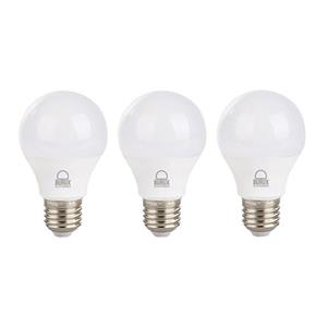 لامپ ال ای دی ۷ وات بروکس مدل حبابی پایه E27 کد A55 بسته ۳ عددی