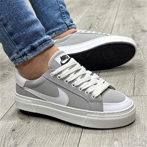 کفش کتانی اسپرت مردانه رنگ طوسی مدل نایک NIKE کد 34860