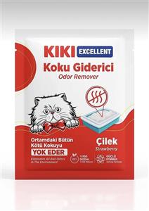 پودر بوگیر خاک گربه رایحه توت فرنگی کی KIKI koku giderici 