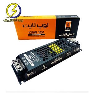 منبع تغدیه ۱۲ ولت ۱۰ آمپر لوپ لایت مدل اسلیم 