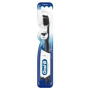 مسواک ذغالی اورال بی با برس نرم اروپایی Oral_B CHARCOAL 