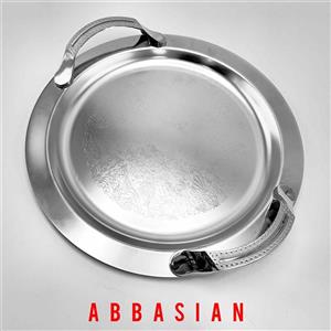 سینی پذیرایی گرد استیل ضد زنگ Shiari