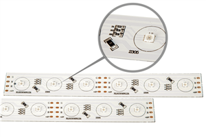 ماژول برد ال ای دی اس ام دی ار جی بی 18 وات 12 ولت خطی و ابعاد ۳۰*۲۴۰ میل