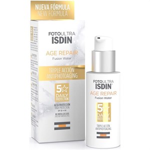 ضدآفتاب و ضد پیری رنگی ایزدین ایج ریپیر فیوژن واتر Isdin Age Repair Color SPF50 حجم 50 میلی لیتر