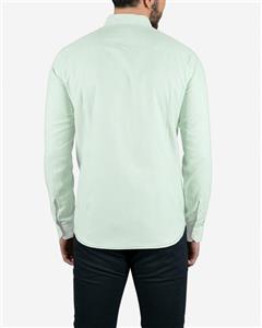 پیراهن آستین بلند مردانه ساده - سبز‌ پاستیلی 