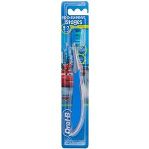 مسواک اورال-بی مدل Expert Stages3 5-7 Cars Blue با برس معمولی Oral-B Pro Expert Stages3 5-7 Cars Blue Tooth Brush