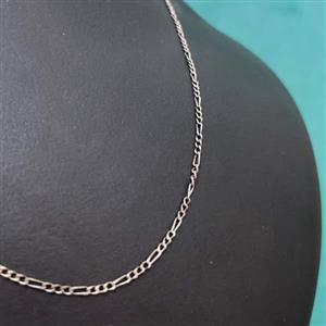 زنجیر نقره طرح فیگارو 50 سانتی متری کد{10463} 