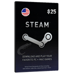  گیفت کارت 25 دلاری Steam آمریکا