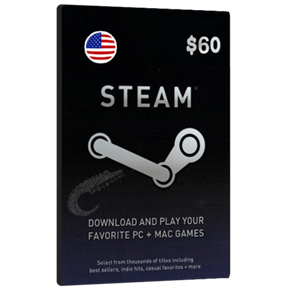  گیفت کارت 60 دلاری Steam آمریکا 