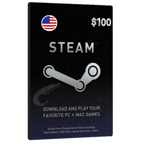  گیفت کارت 100 دلاری Steam آمریکا 