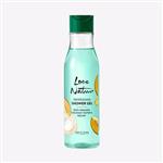 شاور ژل( شامپو بدن ) نارگیل و ملون لاونیچر اوریفلیم LOVE NATURE Refreshing Shower Gel with Organic Coconut Water & Melon