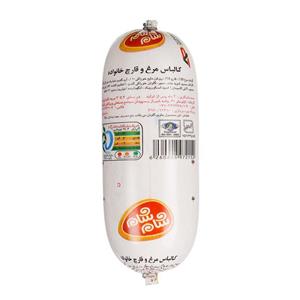 کالباس قارچ و مرغ خانواده 55% 500 گرمی شام 