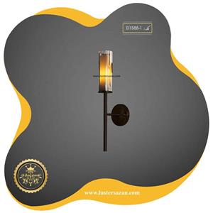 دیوارکوب مدرن مشکی D1588-1m لوسترسازان