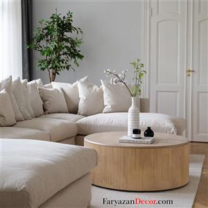 میز جلو مبلی و عسلی فریازان دکور مدل column-poro