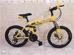 دوچرخه تاشو سایز ۲۰  LAND ROVER  رنگ‌ زرددنده شیمانو