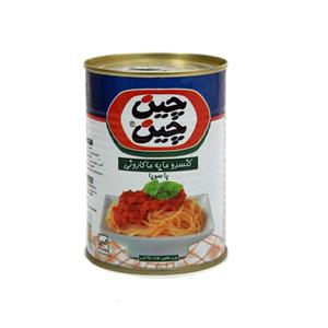 کنسرو مایه ماکارونی اسان باز شو 380 گرم چین چین Chinchin Spaghetti Sauce With Soya 380gr