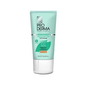 کرم پوشاننده و مرطوب کننده پوستهای معمولی و حساس پرودرما SPF40 بژ طبیعی ۴۰ میلی لیتر