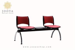 نیمکت انتظار وسط میز دار اسمارت با تشک پایه کروم چهار نفره کد P825T