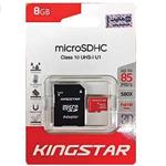 kingsatar UHS-I U1 Class 10 85MBps microSDHC With Adapter - 8GB