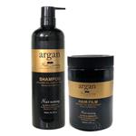 ست شامپو و ماسک آرگان بدون سولفات اصل هیر نرسینگ حجم 900 میل  Argan Hair Nursing 900 ml