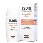 ضد آفتاب ایزدین فوتو اولترا 100 اکتیو یونیفای رنگی حجم ۵۰ میل ا Isdin Fotoultra 100 Active Unify SPF50