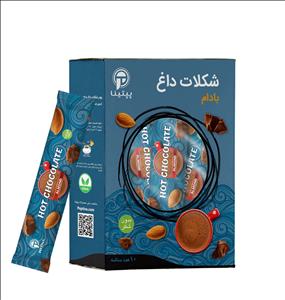 شکلات داغ با پودر شیر بادام بسته 10 ساشه‌ای