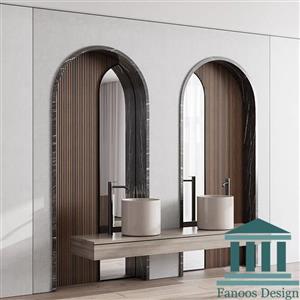 روشویی کابینتی و دیزاین حمام کلاسیک کد 30340
