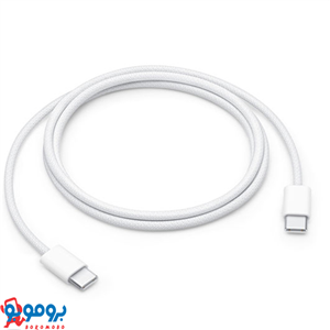 کابل شارژ دو سر تایپ c اپل 60 وات یک متری | اصلی | apple usb-c 60w | مدل a2765 |  6 ماهه