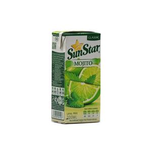 نوشیدنی طبیعی سان استار با طعم موهیتو 200 میلی لیتر Sunstar Mojito Juice 0.2lit