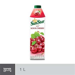 نکتار طبیعی البالو سان استار حجم 1 لیتر Sunstar Sour Cherry Juice 1Lit 