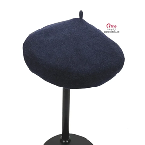 کلاه فرانسوی ساده سورمه ای اصلی (بره)