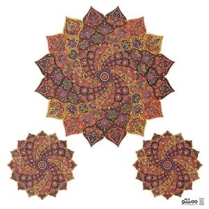 سری سه تکه ترمه طرح آبادیس سنتی