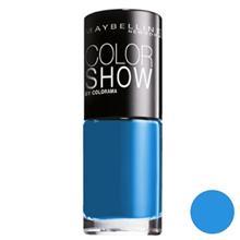 لاک ناخن  میبلین مدل Vao Color Show Superpower Blue 654 Maybelline Vao Color Show Superpower Blue Nail Polish 654