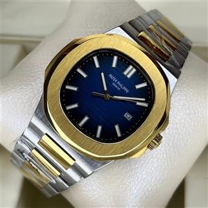 ساعت مچی مردانه پتک فیلیپ ناتیلوس دو رنگ Patek Philippe nautilus 